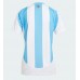 Camisa de Futebol Argentina Equipamento Principal Mulheres Copa America 2024 Manga Curta